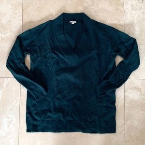 GAP ● Dark Teal V-Neck Sweater